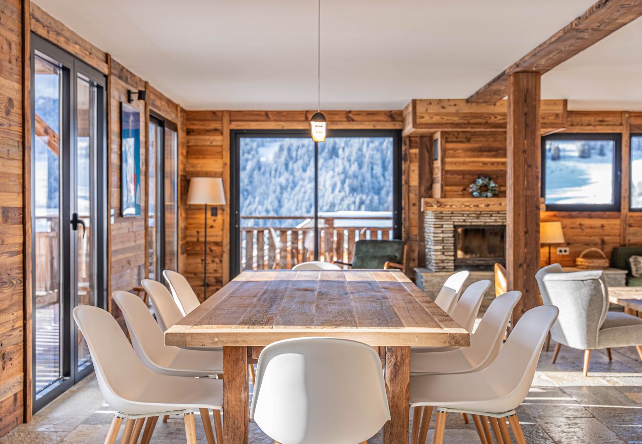 Chalet in Les Gets - Superb chalet next to ski slopes and lake, with panoramic views