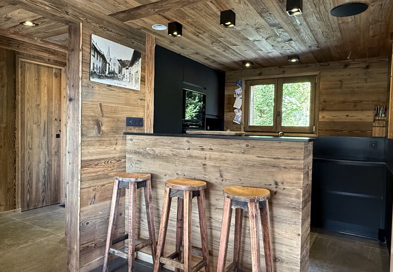 Chalet in Les Gets - NEW! Chalet Nova - LES GETS: fireplace, jacuzzi, stunning view