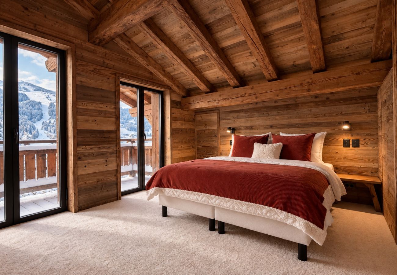Chalet in Les Gets - NEW! Chalet Eagle - LES GETS: ski-in/ski-out, fireplace, superb view