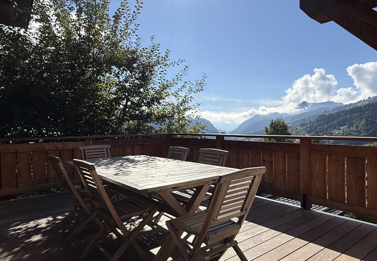 Chalet à Les Gets - NOUVEAU ! Chalet Nova - LES GETS : cheminée, jacuzzi, superbe vue