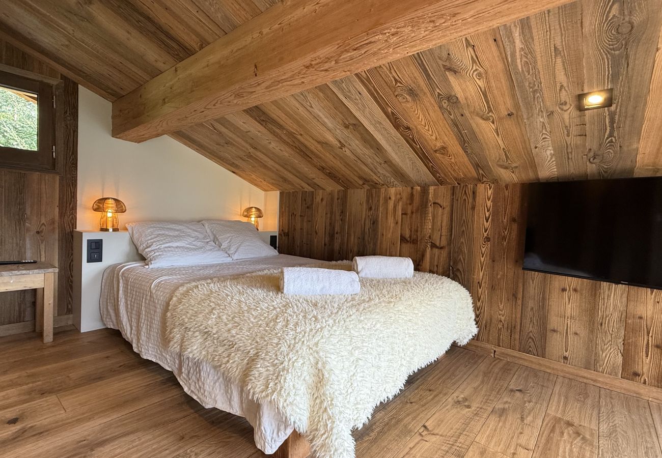 Chalet à Les Gets - NOUVEAU ! Chalet Nova - LES GETS : cheminée, jacuzzi, superbe vue