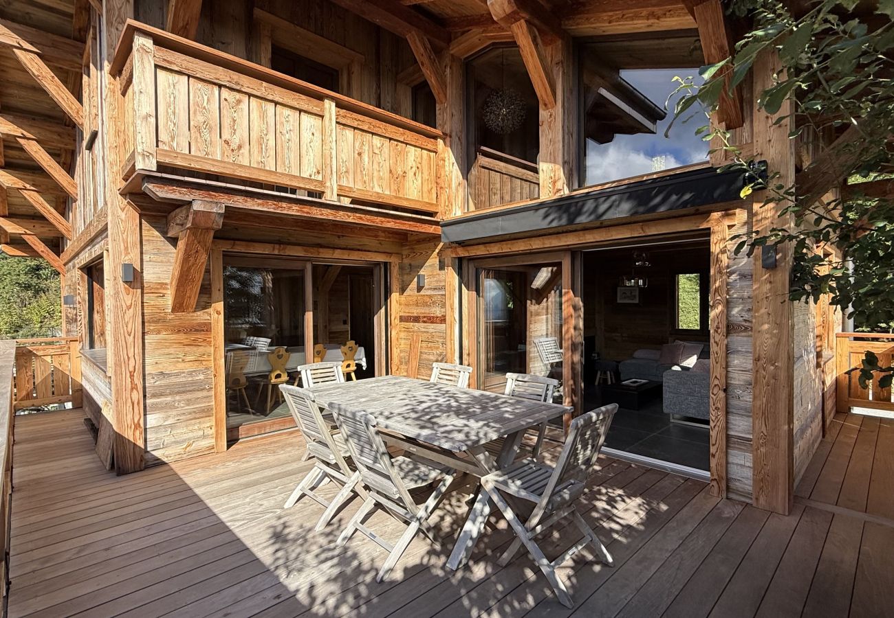 Chalet à Les Gets - NOUVEAU ! Chalet Nova - LES GETS : cheminée, jacuzzi, superbe vue