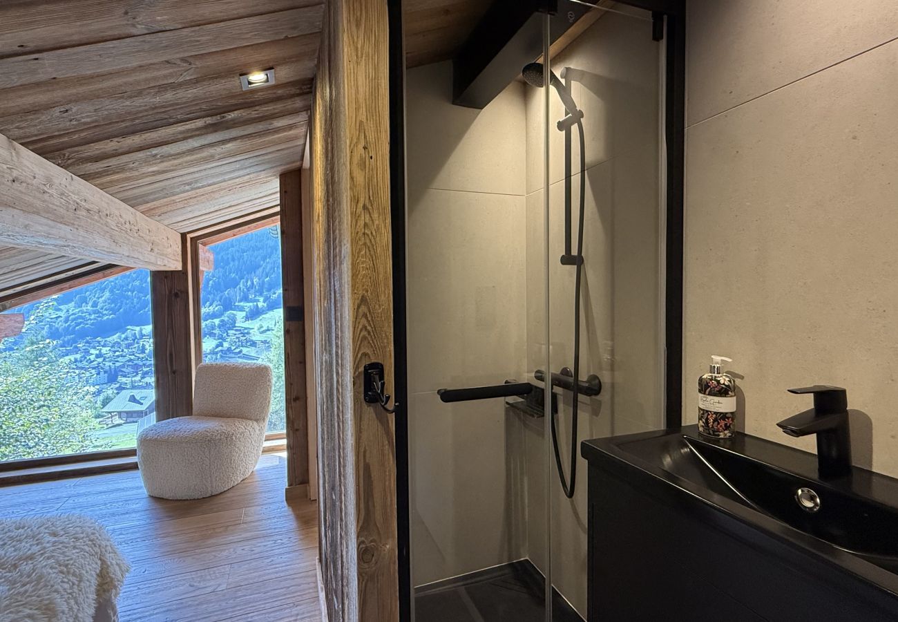 Chalet à Les Gets - NOUVEAU ! Chalet Nova - LES GETS : cheminée, jacuzzi, superbe vue