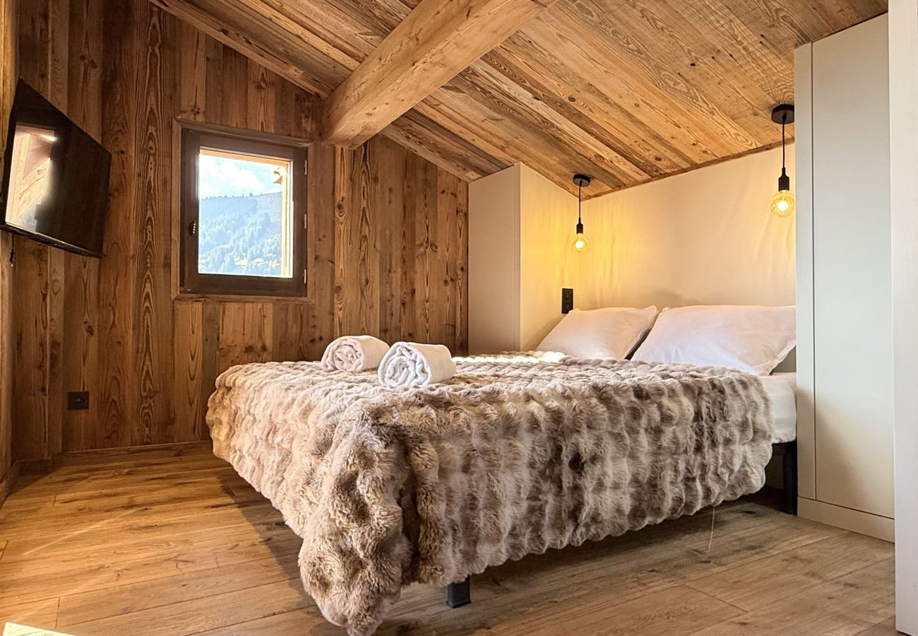 Chalet à Les Gets - NOUVEAU ! Chalet Nova - LES GETS : cheminée, jacuzzi, superbe vue