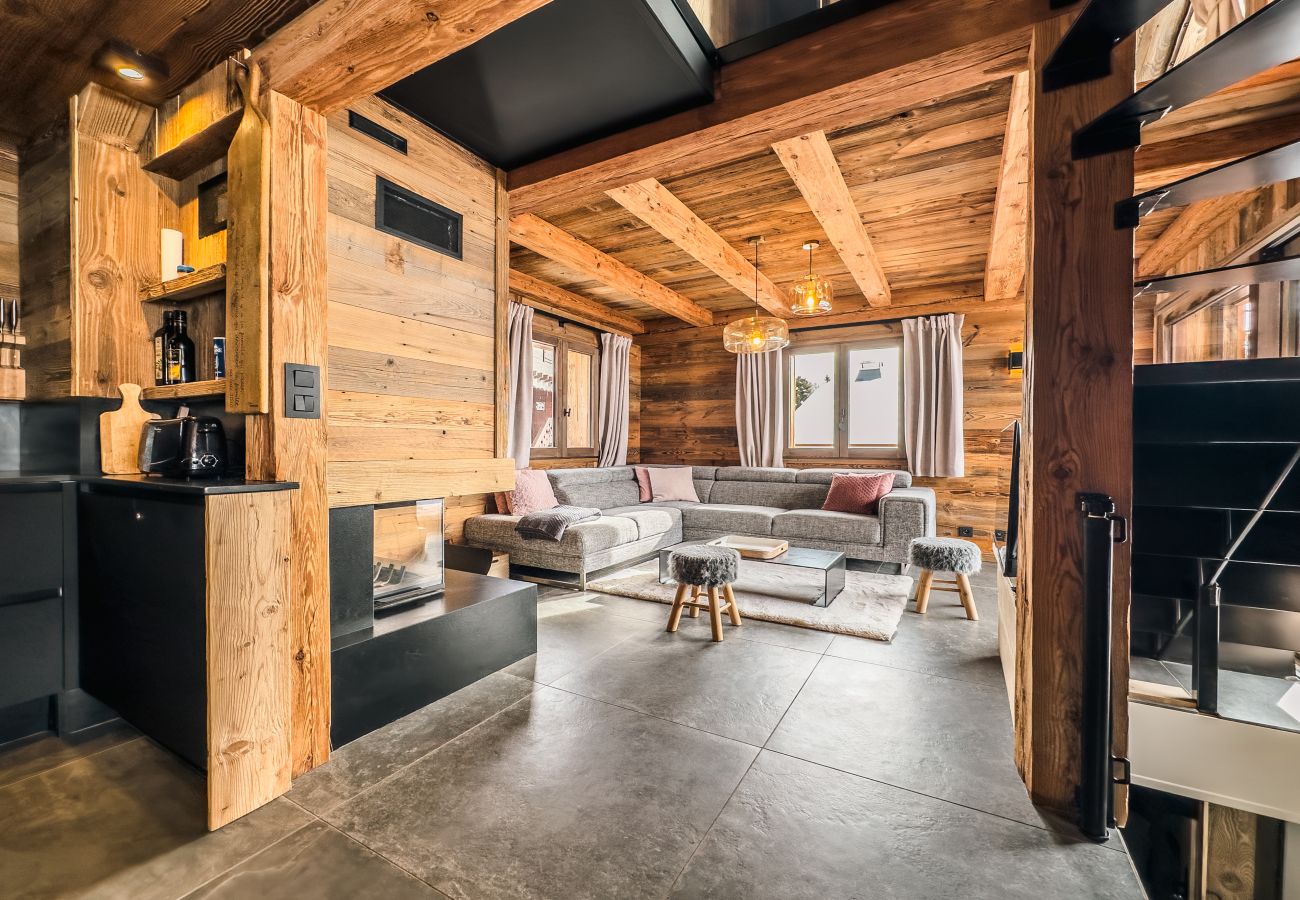 Chalet à Les Gets - NOUVEAU ! Chalet Nova - LES GETS : cheminée, jacuzzi, superbe vue