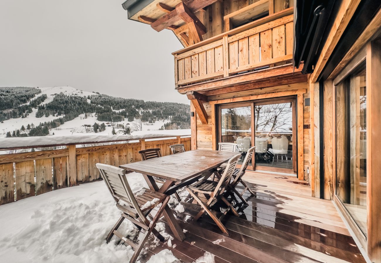 Chalet à Les Gets - NOUVEAU ! Chalet Nova - LES GETS : cheminée, jacuzzi, superbe vue