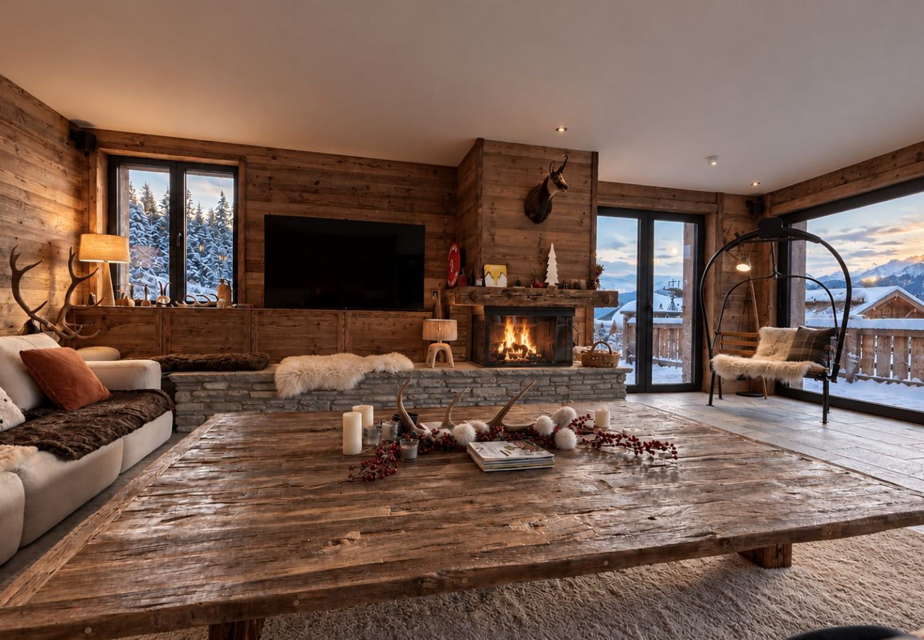 Chalet à Les Gets - NOUVEAU! Chalet Eagle  - LES GETS : ski aux pieds, cheminée, superbe vue