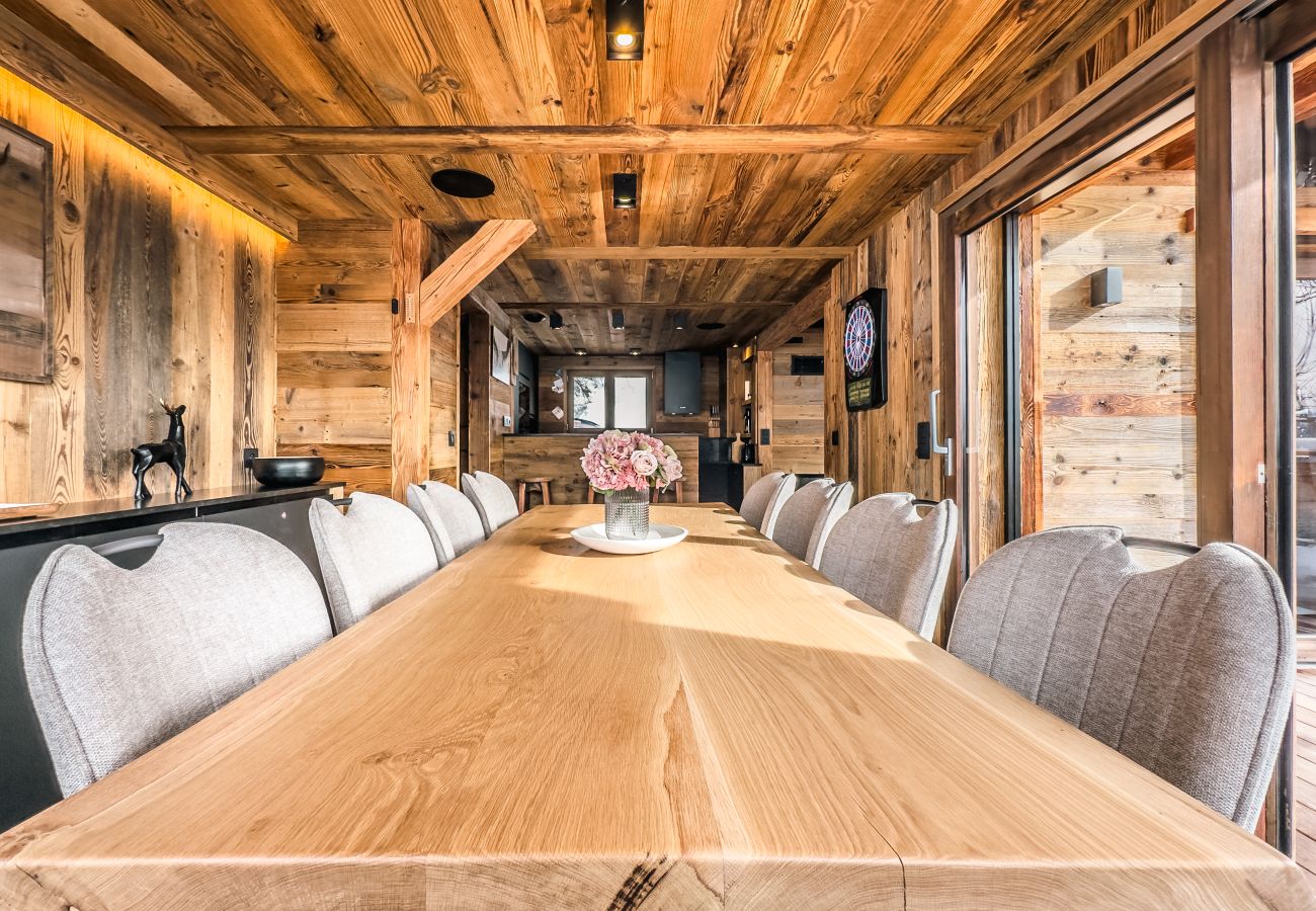 Chalet in Les Gets - NIEUW! Chalet Nova - LES GETS: open haard, jacuzzi, prachtig uitzicht