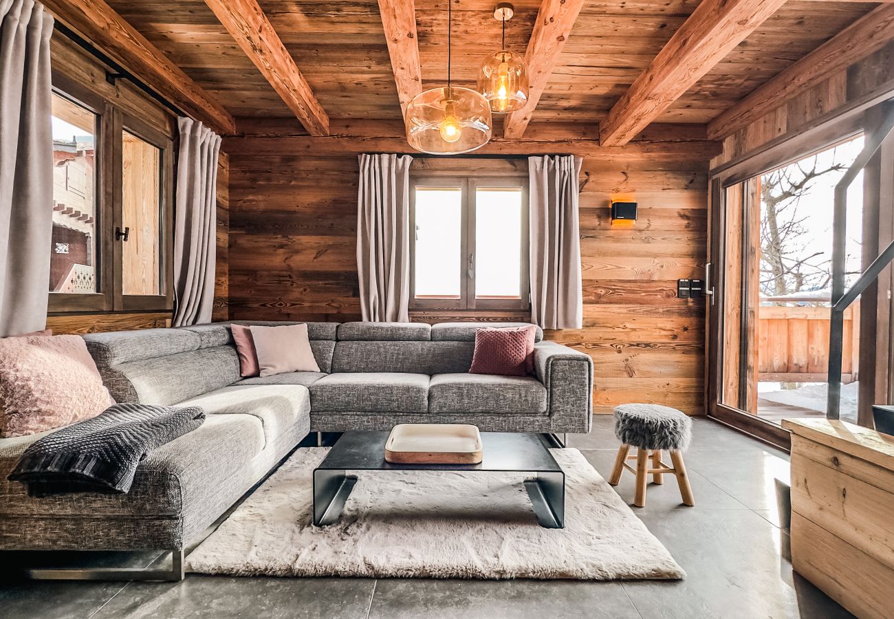 Chalet in Les Gets - NIEUW! Chalet Nova - LES GETS: open haard, jacuzzi, prachtig uitzicht