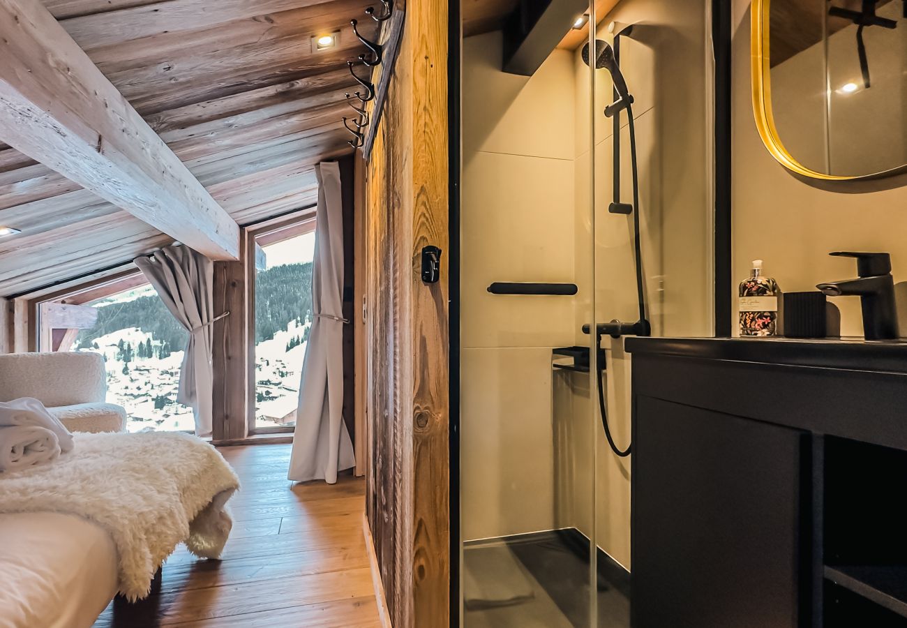 Chalet in Les Gets - NIEUW! Chalet Nova - LES GETS: open haard, jacuzzi, prachtig uitzicht