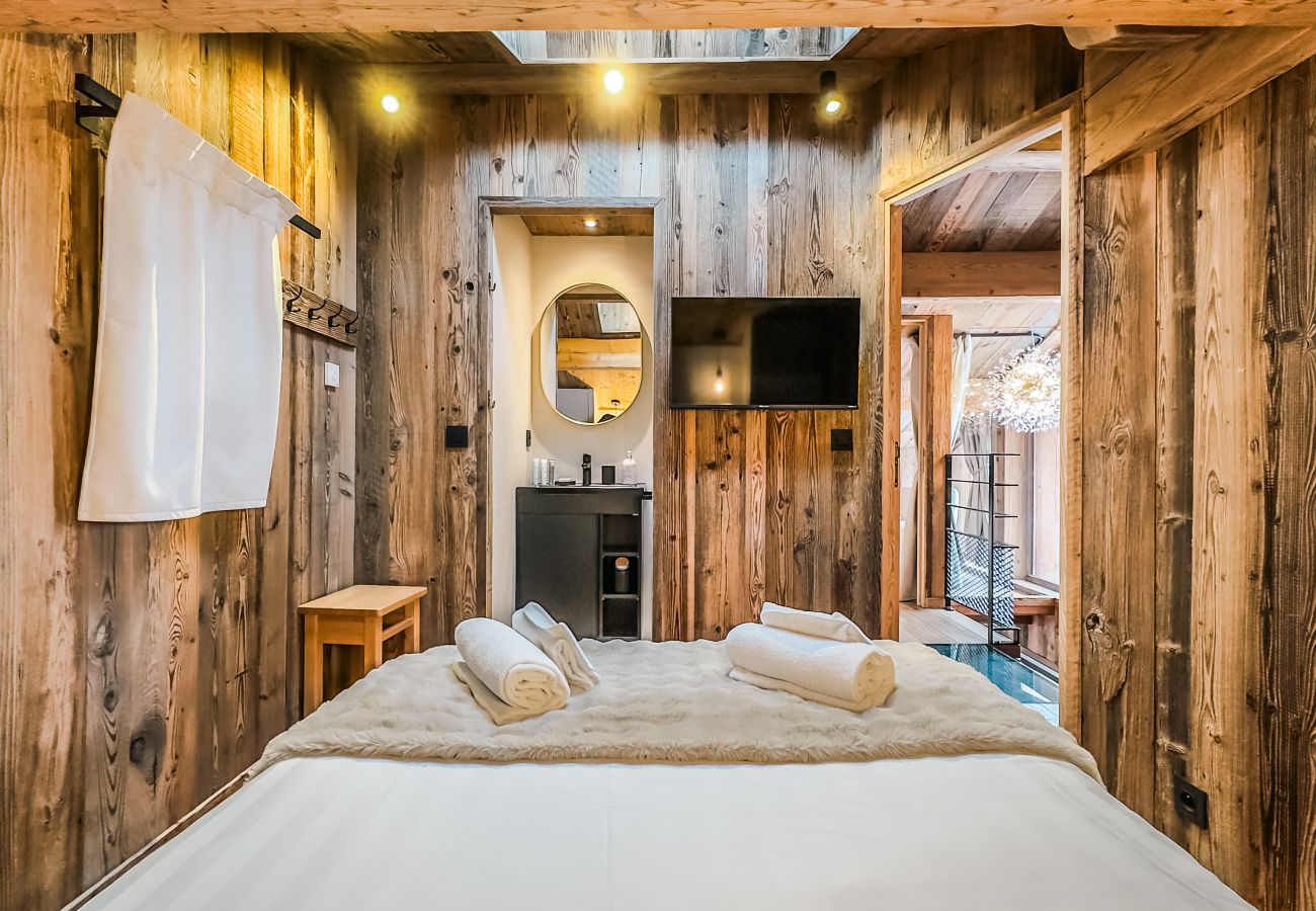 Chalet in Les Gets - NIEUW! Chalet Nova - LES GETS: open haard, jacuzzi, prachtig uitzicht
