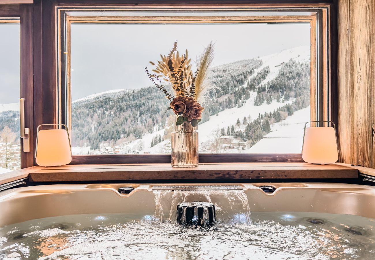 Chalet in Les Gets - NIEUW! Chalet Nova - LES GETS: open haard, jacuzzi, prachtig uitzicht