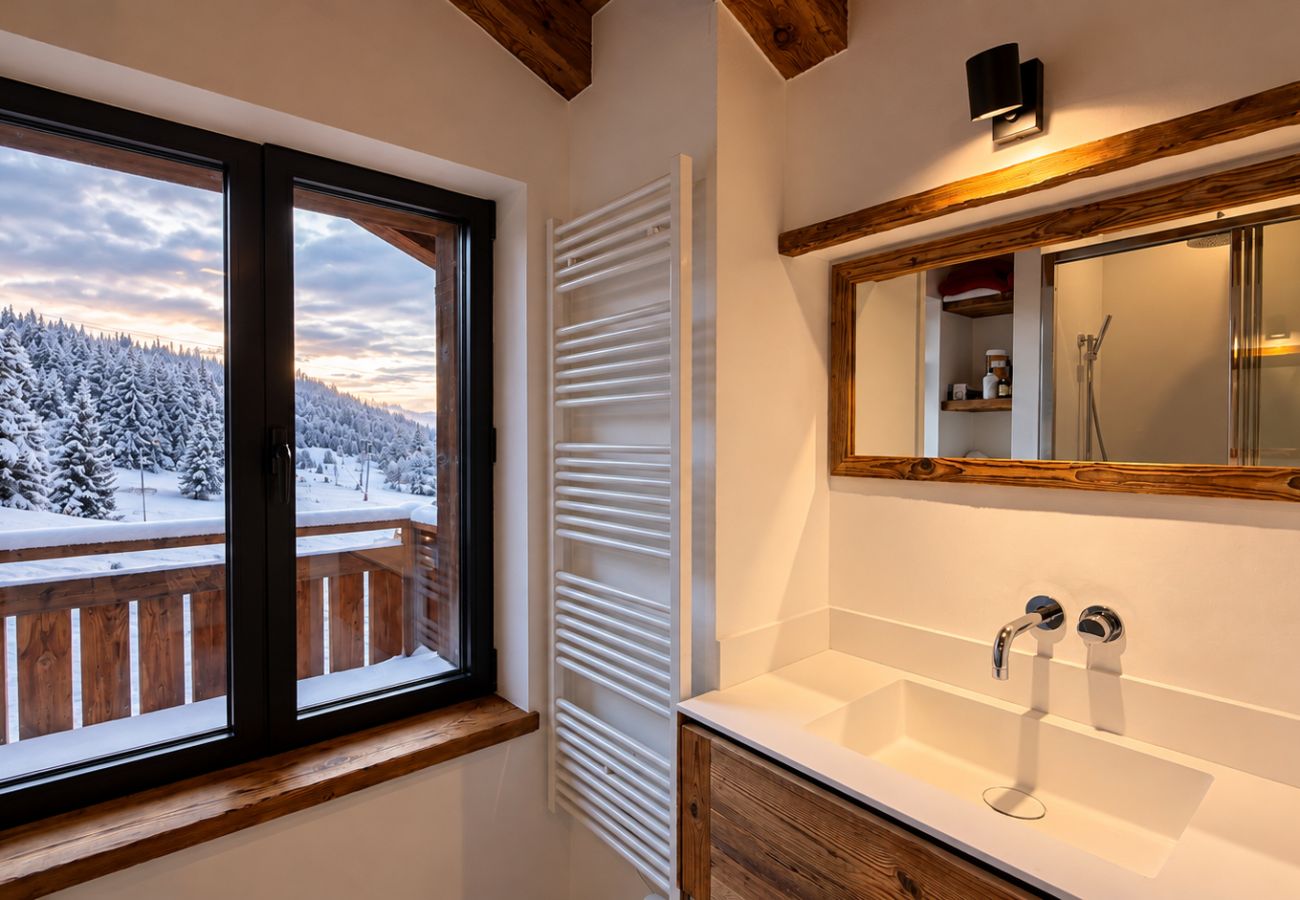 Chalet in Les Gets - NIEUW! Chalet Eagle - LES GETS: directe toegang tot de skipistes, open haard, prachtig uitzicht