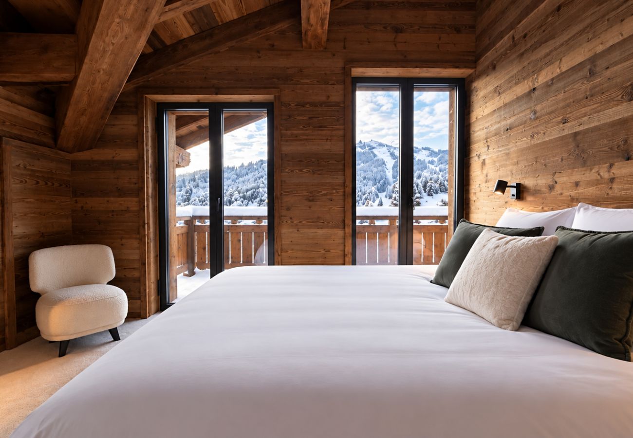 Chalet in Les Gets - NIEUW! Chalet Eagle - LES GETS: directe toegang tot de skipistes, open haard, prachtig uitzicht