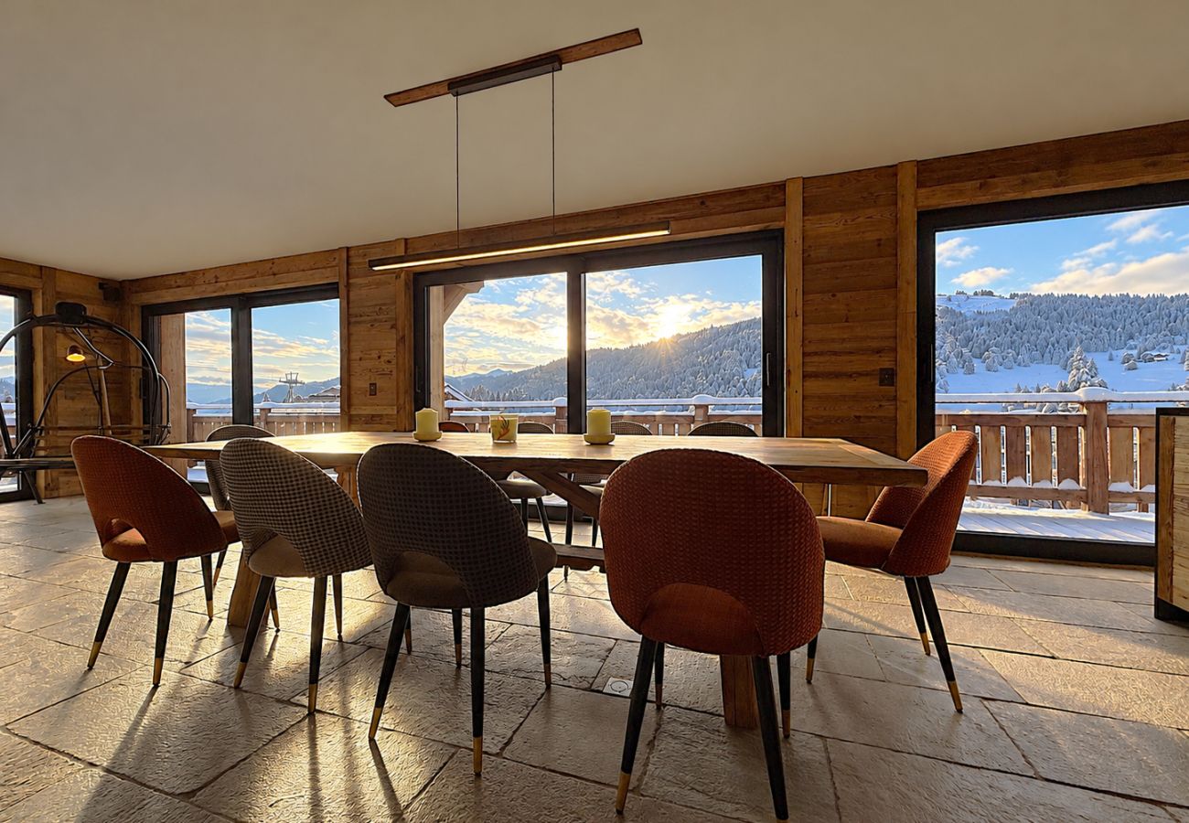 Chalet in Les Gets - NIEUW! Chalet Eagle - LES GETS: directe toegang tot de skipistes, open haard, prachtig uitzicht