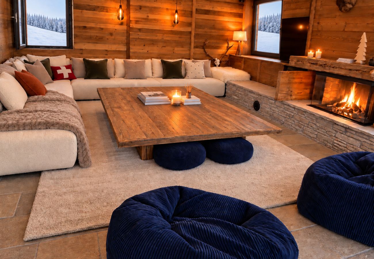 Chalet in Les Gets - NIEUW! Chalet Eagle - LES GETS: directe toegang tot de skipistes, open haard, prachtig uitzicht